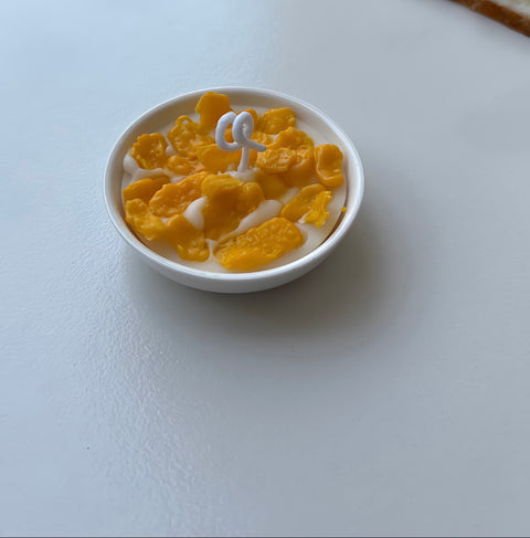 Miniature Cornflakes Bowl Candle