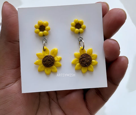 Sunflower Earrings – “Sunshine in Bloom”
