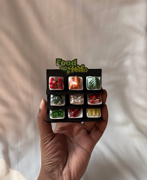 Miniature Vegetable Display Rack – “Food Fresho” Collection