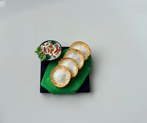 Appam & creamy vegetable stew