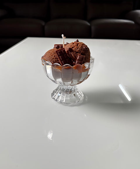 Chocolate Ice Cream Candle