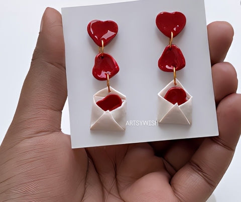 Love Letters Earrings – “Sealed with Love”