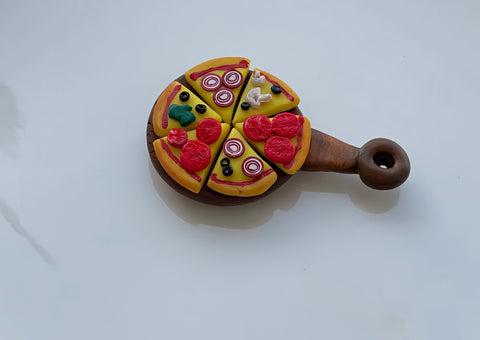 Pizza Keychain